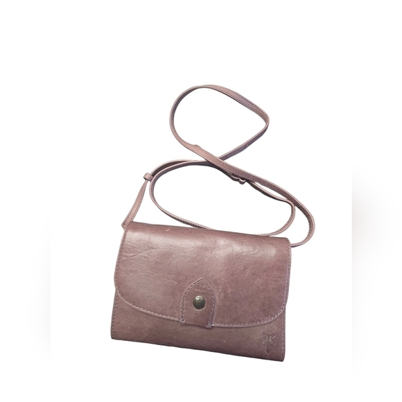 Frye Handbags - Frye Melissa Leather Wallet Crossbody Bag Purse Lilac